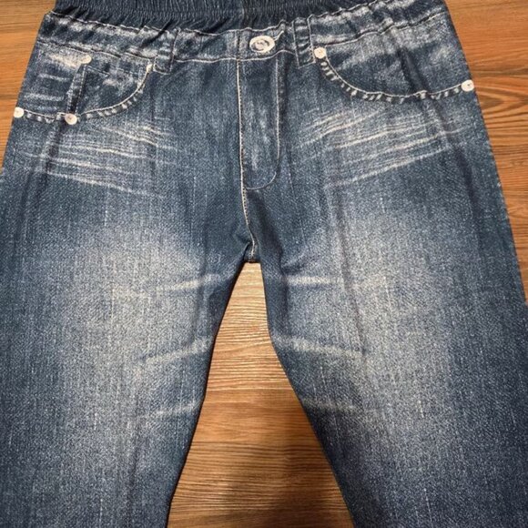 Denim print leggings - Picture 2 of 4